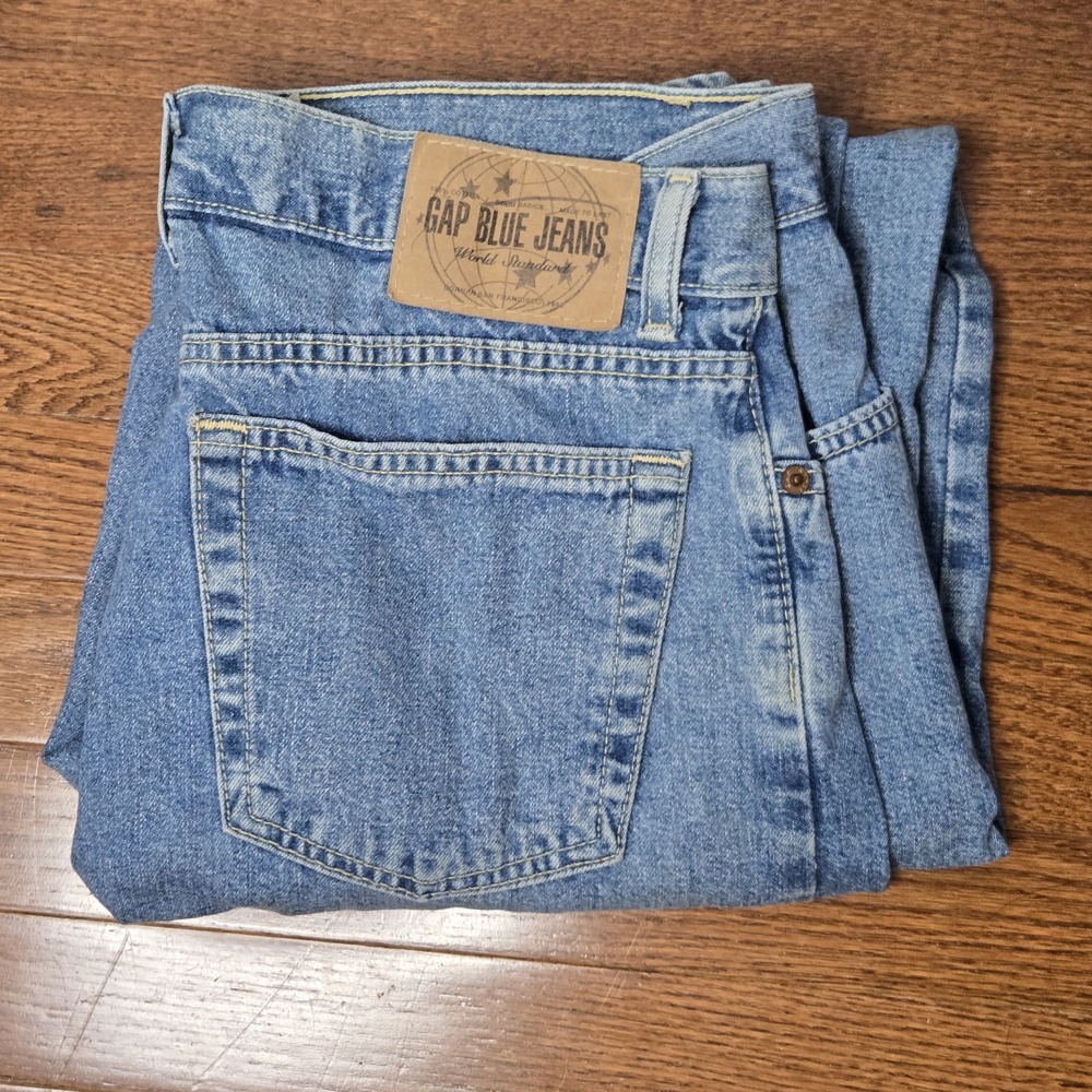 VTG GAP Jeans Womens 8 Regular Low Rise Button‎ Fly 90s Y2K Denim Medium Wash